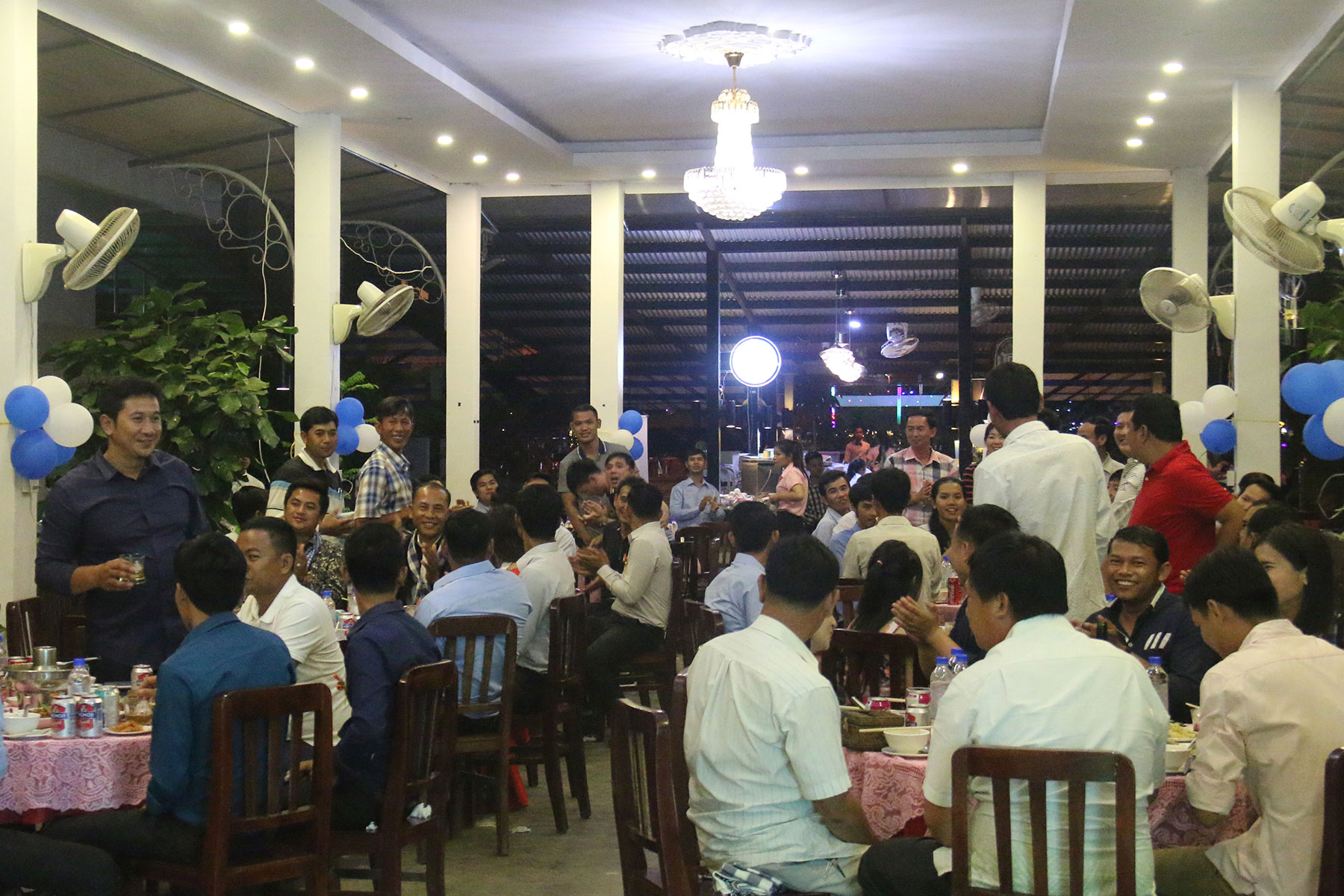 Happy Khmer New Year’s dinner of Mega Leasing Plc and dealers motor, cars and phones, cooperate